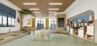 现代幼儿园3D模型下载